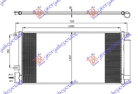 HLADNJAK.KLIME 1.4 i 16V TURBO BENZIN(65x30.7)