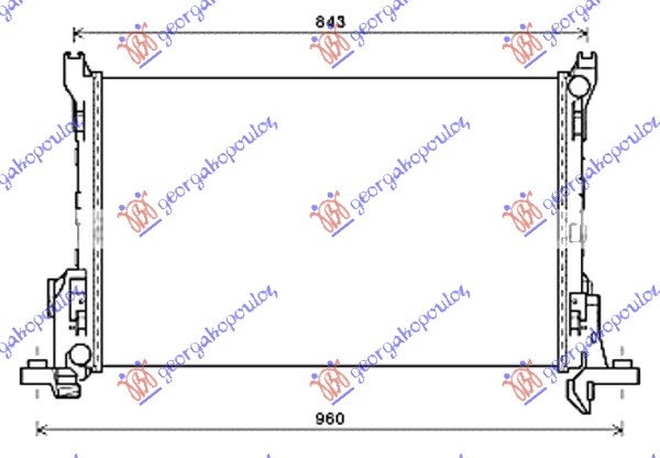 HLADNJAK MOTORA 16D-16 CDTi AC+ DIZEL MANUAL