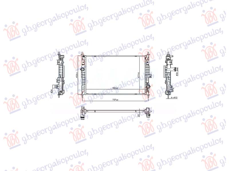 HLADNJAK MOTORA 1.2/1.6 BENZIN/HIBRID - 1.5/1.6/2.0 DIZEL (MAN/AUTO) (650x411) (