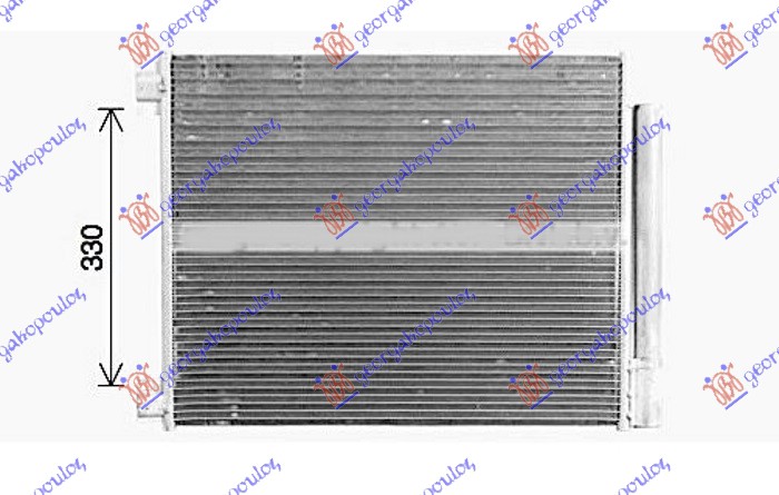 HLADNJAK KLIME ZA SVE MODELSE BENZIN/DIZEL (564x438x12) (KOYO)