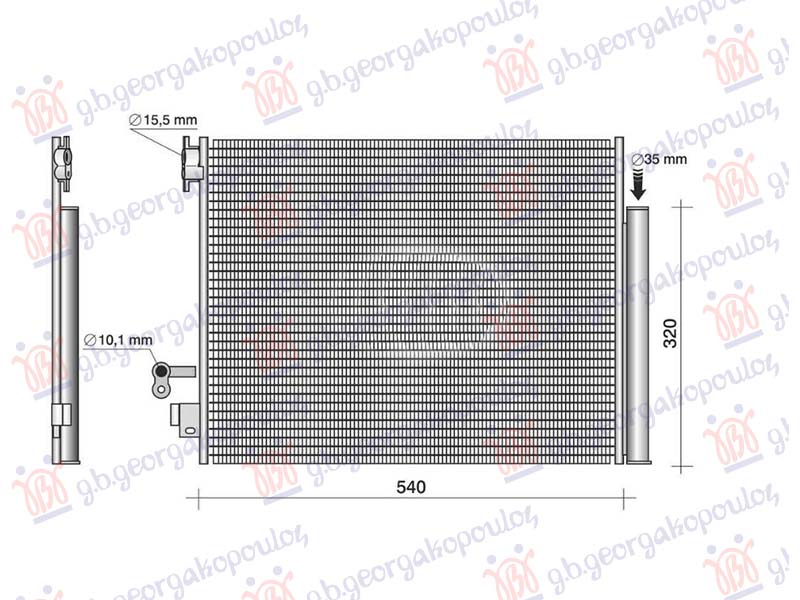 HLADNJAK KLIME 1.3 BENZIN - 1.5 DIZEL (503x393)