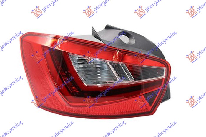 STOP LAMPA 5 VRATA (LED) (CRNO KUCISTE) - LEVO