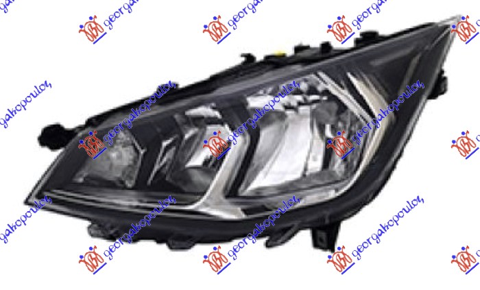 FAR ELEKTRICNI (H7/H7) (SA MOTOROM) SA LED DNEVNIM SVETLOM (TYC) - LEVO