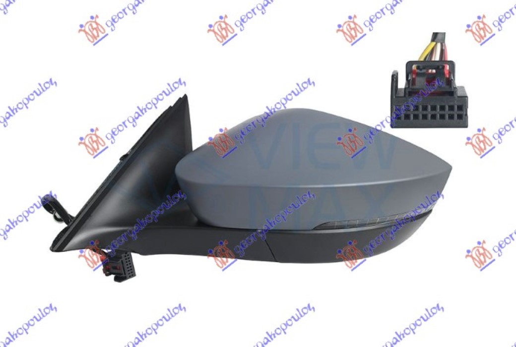 RETROVIZOR ELEKTRCINI SA GREJACEM PM (MIGAVAC) (6 PIN) (A KVALITET) (KONVEKSNO S - LEVO