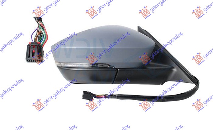 RETROVIZOR ELEKTRICNI SA GREJACEM PM (ELEKTRO-SKLOPIV) (MIG) (SVETLO) (MRTAV UGA - DESNO