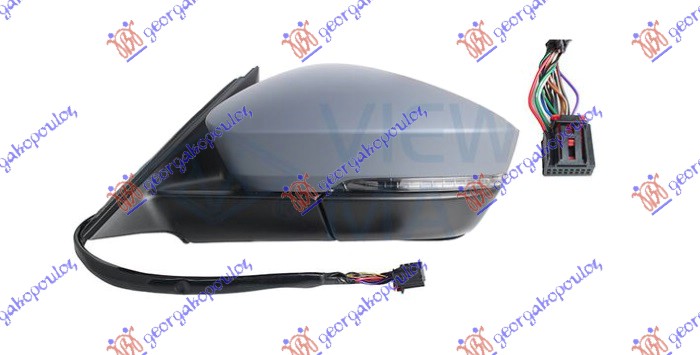 RETROVIZOR ELEKTRICNI SA GREJACEM PM (ELEKTRO-SKLOPIV) (MIG) (SVETLO) (MRTAV UGA - LEVO