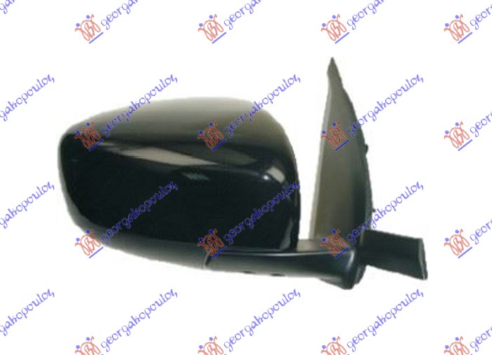 RETROVIZOR MEHANICKI CRNI (KONVEKSNO STAKLO) - DESNO
