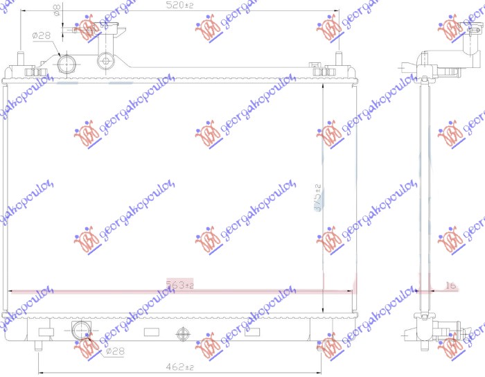 HLADNJAK MOTORA 1.2 BENZIN (400x540) (KO