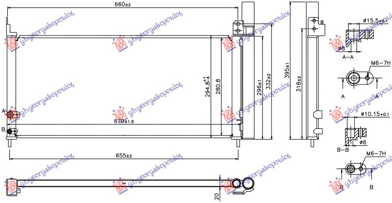 HLADNJAK KLIME 1.8i 16V HIBRID (PRIUS PL