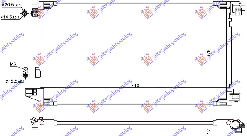 HLADNJAK KLIME 1.8 HYBRID (71.8x37.6x1.2