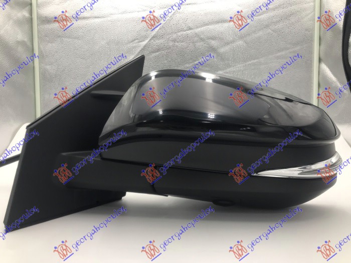 RETROVIZOR ELEKTRICNI SA GREJACEM PM (MIGAVAC) (MRTAV UGAO) (KONVEKSNO STAKLO) - LEVO