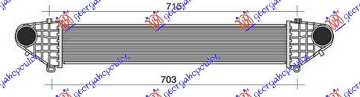 HLAD. INTERKULERA 2.5T BEN (647x113x50) 