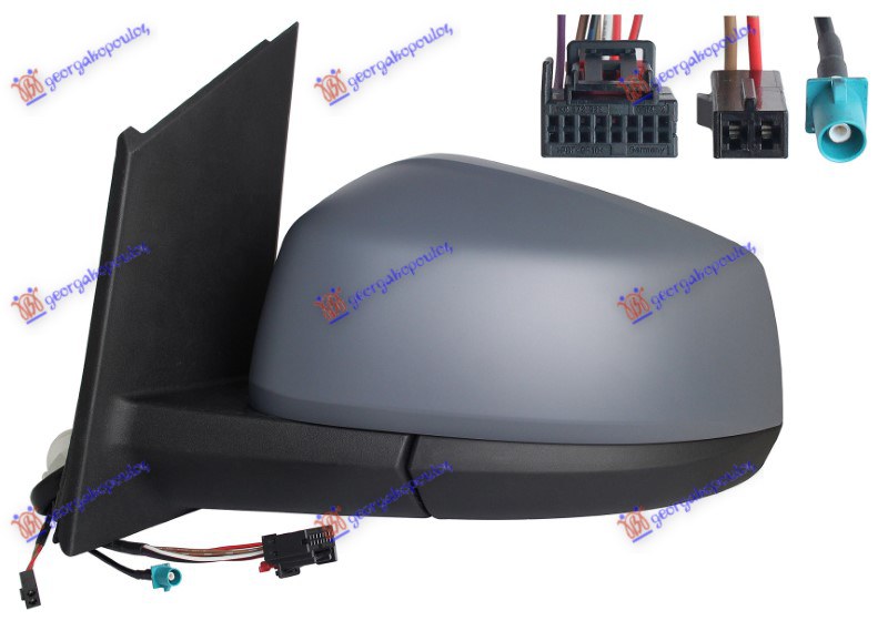 RETROVIZOR ELEKTRICNI SA GREJACEM PM (ELEKTRO-SKLOPIV) (MRTAV UGAO) (CIP RADIO A