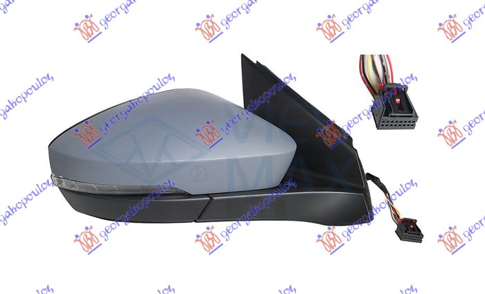 RETROVIZOR ELEKTRICNI SA GREJACEM PM (MIGAVAC) (MRTAV UGAO) (8 PIN) (A KVALITET)