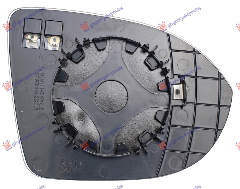 STAKLO RETROVIZORA SA GREJACEM (razmak 2.8mm PIN) - LEVO