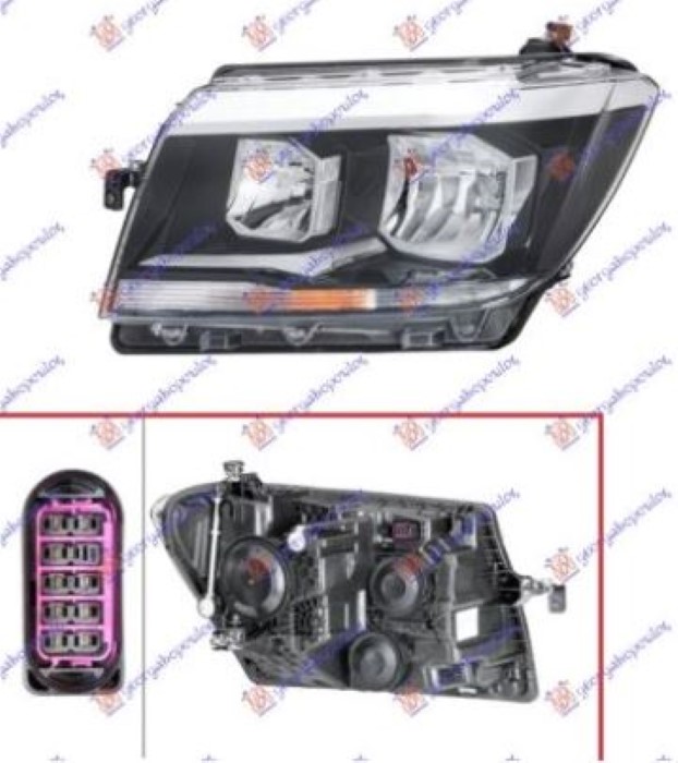 FAR ELEKTRICNI (H7/H15) (TYC) - LEVO