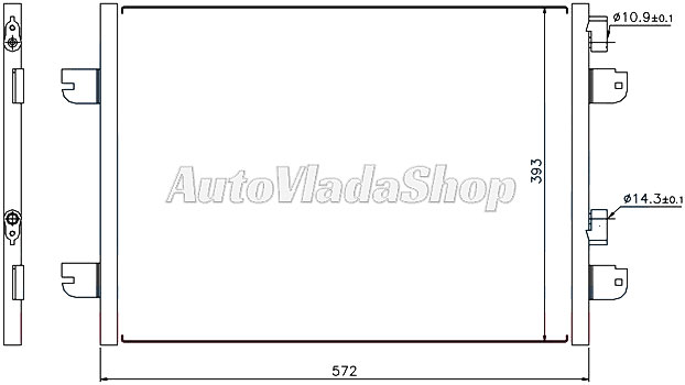 HLADNJAK  KLIME RENAULT MEGANE I 9/99-CLASSIC/ LOGAN