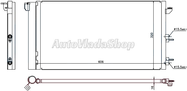 HLADNJAK KLIME BENZIN/DIZEL (57.2x31.8) -06