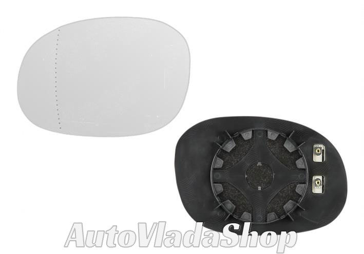 STAKLO RETROVIZORA SA GREJACEM (KONVEKSNO) - DESNO