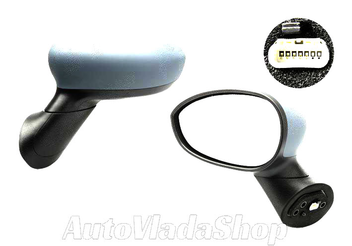 RETROVIZOR ELEKTRICNI SA GREJACEM PM (KONVEKSNO STAKLO) - LEVO