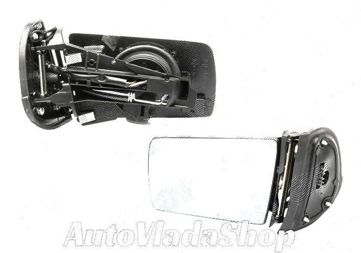 RETROVIZOR ELEKTRICNI SA GREJACEM (5 PIN) (A KVALITET) (RAVNO STAKLO) - LEVO