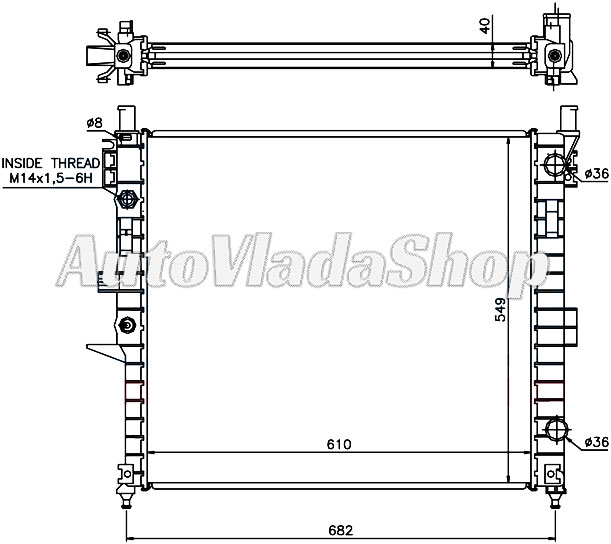 HLADNJAK MERCEDES 163 ML  27CDI AC+