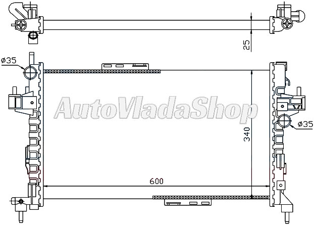 HLADNJAK OPEL CORSA C 13CDTI-17CDTI AC+/-