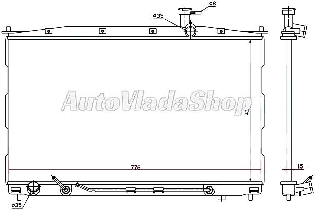 HLADNJAK HYUNDAI SANTA FEE 06-  22CRDI