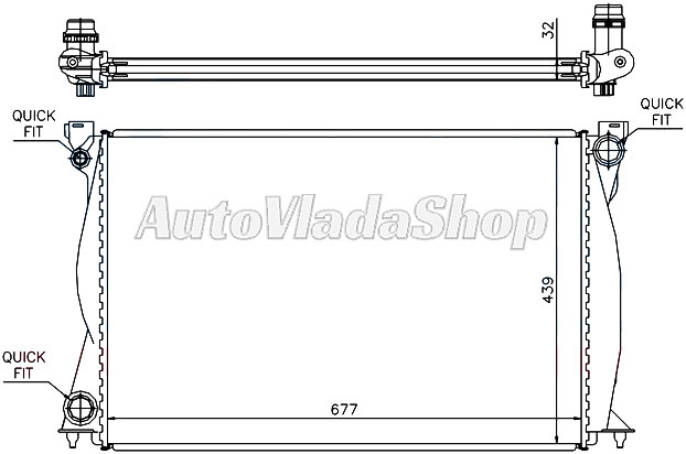 HLADNJAK AUDI A6 04-  27TDI-30TDI  AC+/-