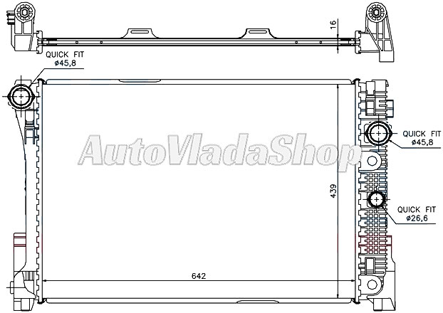 HLADNJAK MERCEDES 204  18-23-25-28-30-35-20CGI-20CDI-2