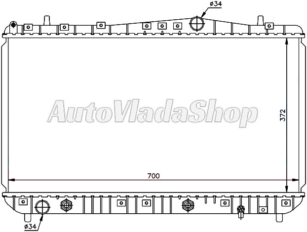 HLADNJAK MOTORA 1.4/1.6/1.8 i 16V (AUTO) (70x37)