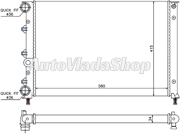 HLADNJAK ALFA 147 16-20 AC+/-