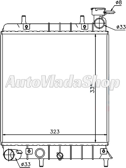 HLADNJAK HYUNDAI ACCENT II 13+15- 16 AC+/- 09/99-