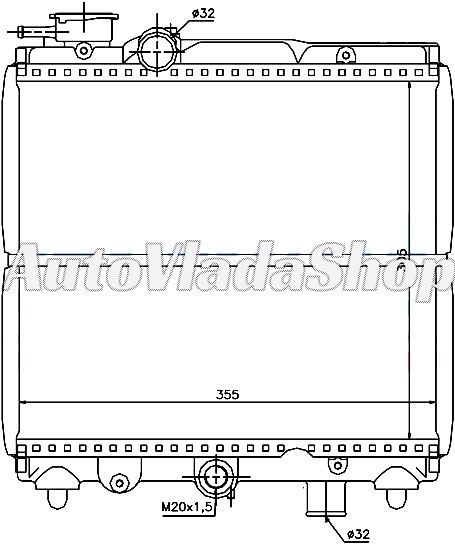 HLADNJAK MOTORA 900cc (31x36)