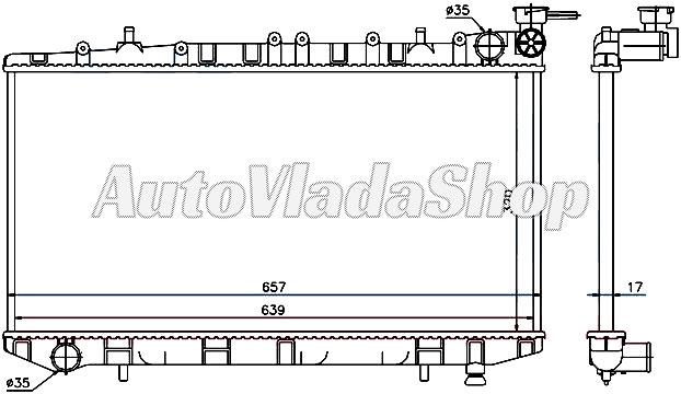 HLADNJAK MOTORA 2.0CC DIZEL (+/-AC) (64.5x32)