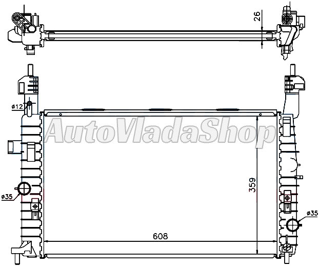 HLADNJAK OPEL MERIVA 17DTI-17CDTI AC+