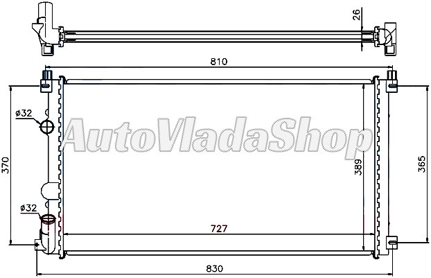 HLADNJAK RENAULT MASTER II  19DCI-19DTI-22DCI AC+  /