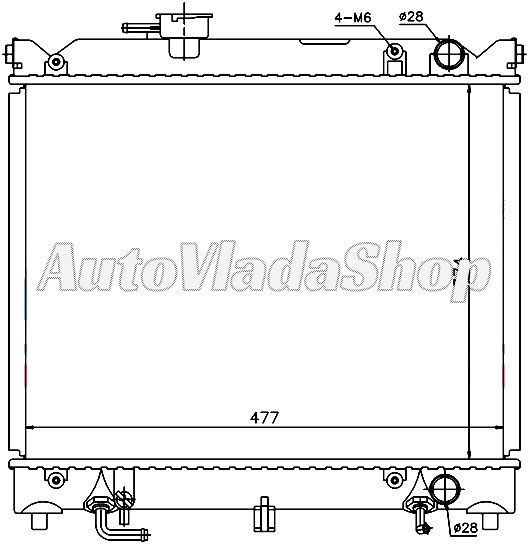 HLADNJAK SUZUKI VITARA 88- 16-16 16V - 20TD