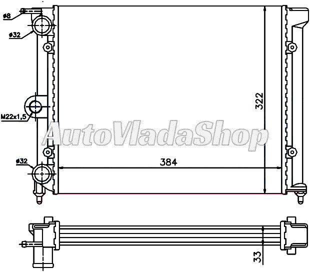 HLADNJAK VW POLO II 10-13       08/83-09/90