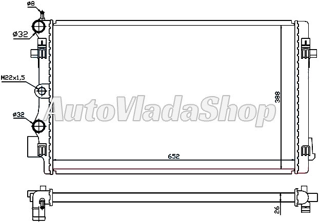 HLADNJAK AUDI A1 14TFSI-18TFSI-20TFSI-20TDI