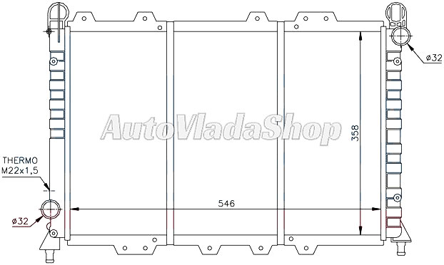 HLADNJAK MOTORA 1.3/1.6 BOXER (55x36)