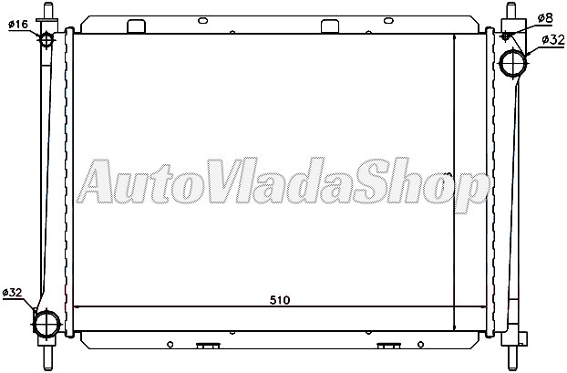 HLADNJAK MOTORA 1.5 DCi +A/C(51x38x32)ENGLISH T