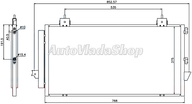 HLADNJAK  KLIME TOYOTA RAV4 II    05/00-