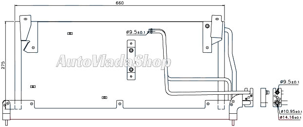 HLADNJAK KLIME ZA SVE MODELE (61x25x2.0)