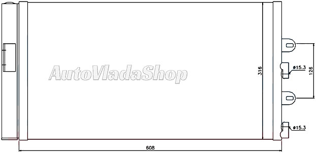 HLADNJAK KLIME 1.2cc (57x32) (VALEO TIP)