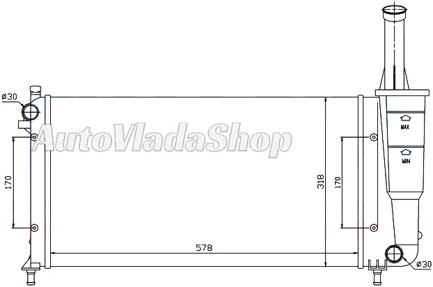 HLADNJAK FIAT IDEA 12-14 / LANCIA Y 03-