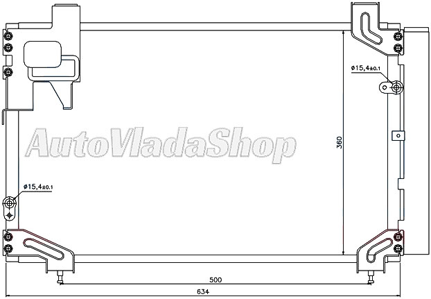 HLADNJAK KLIME TOYOTA AVENSIS 03- D4D / VERSO