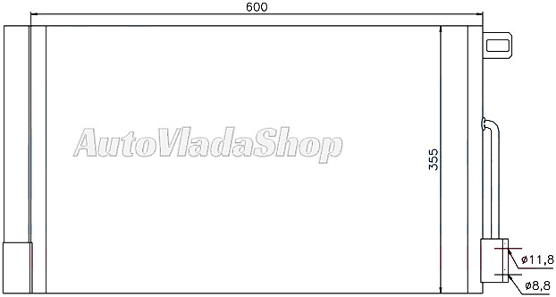 HLADNJAK KLIME BENZIN/DIZEL (57x35)