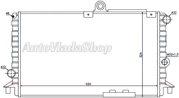 HLADNJAK MOTORA 1.3/1.5cc (52x32)