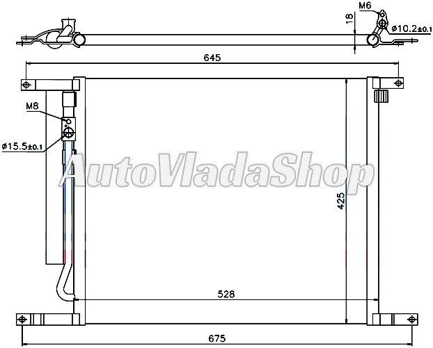HLADNJAK KLIME 1.2/1.4 16v BENZIN (510x430)
